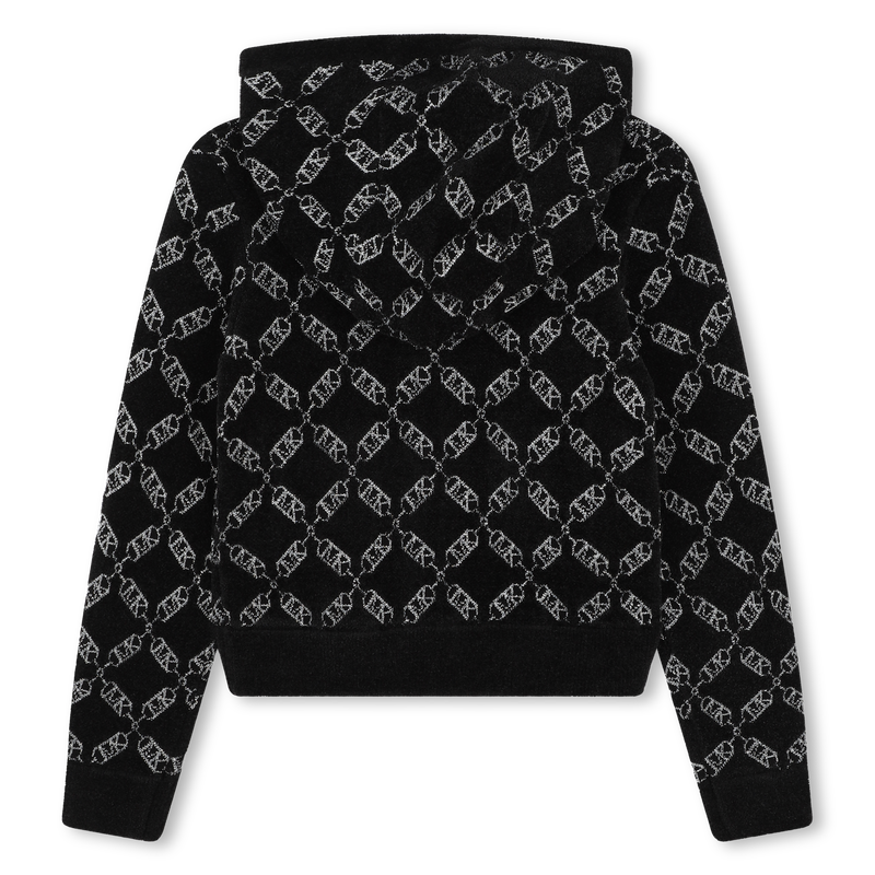 Zip-Up Hooded Cardigan MICHAEL KORS 
                        GIRL