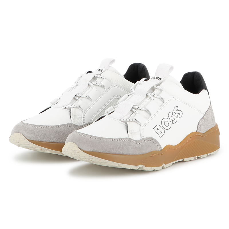 Faux and canvas sneakers BOSS 
                    BOY