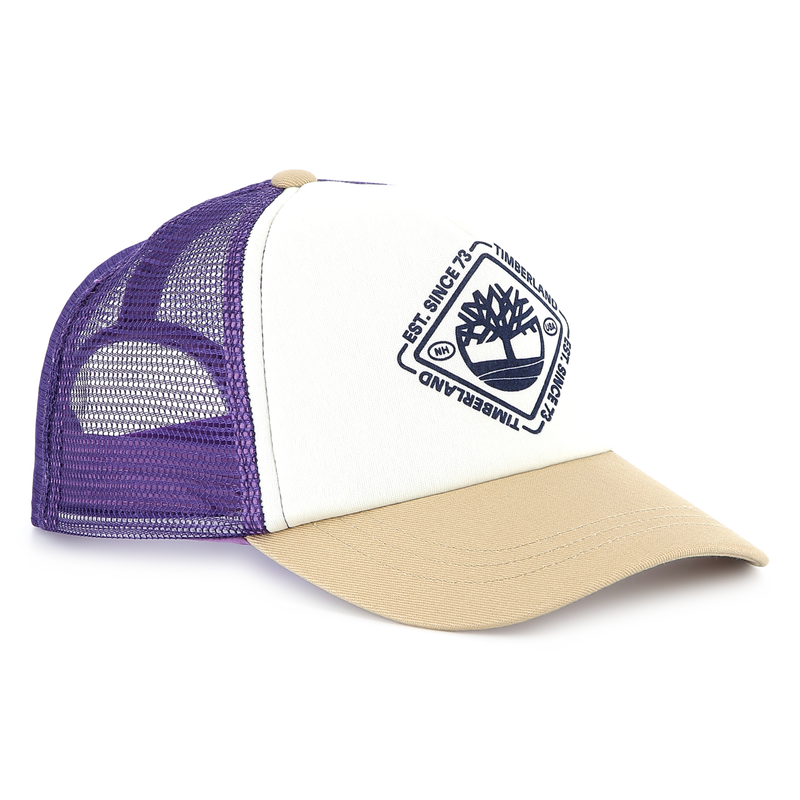 Tricolor bi-material cap TIMBERLAND 
                        BOY