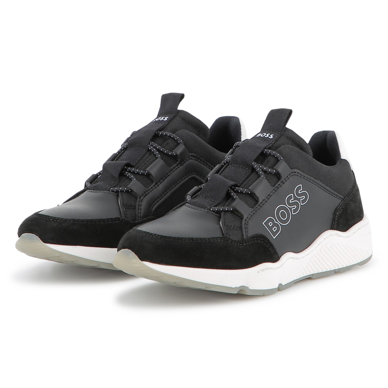 Faux and canvas sneakers BOSS 
                        BOY