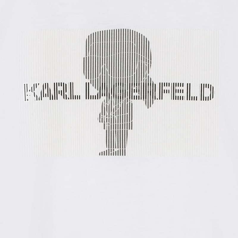 Short-Sleeved Cotton T-Shirt KARL LAGERFELD KIDS 
                    BOY