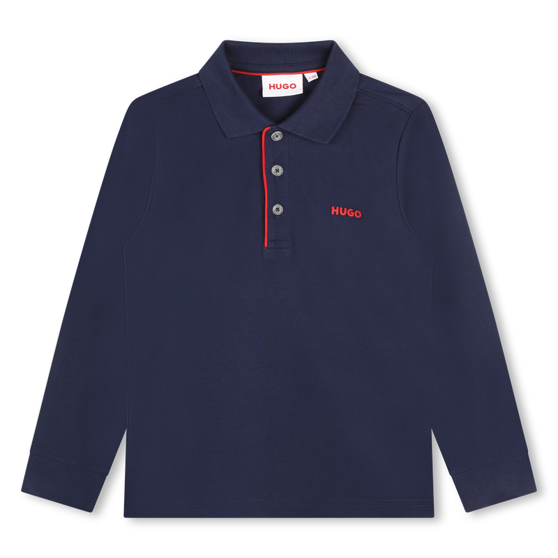 HUGO Two tone polo with logo