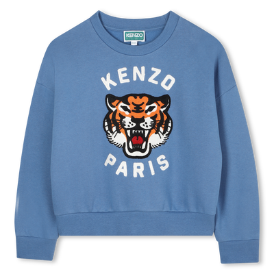 Unbrushed fleece sweatshirt KENZO KIDS GIRL