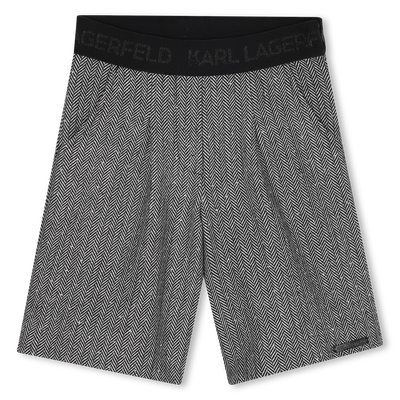 Knitted Bermuda shorts KARL LAGERFELD KIDS GIRL