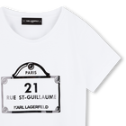 T-shirt with prints KARL LAGERFELD KIDS 
                    GIRL