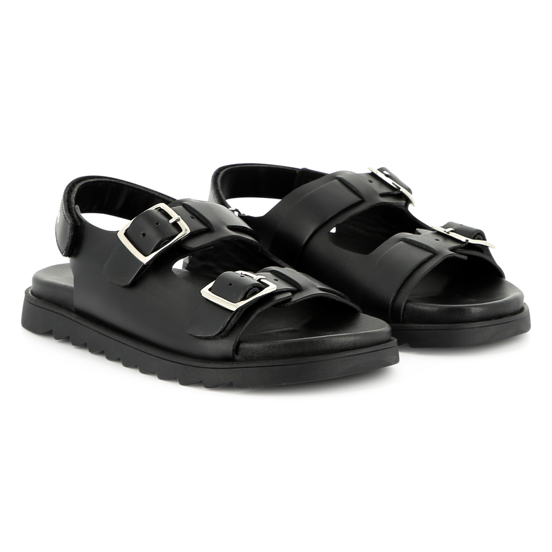 Buckled leather sandals MARC JACOBS 
                    BOY