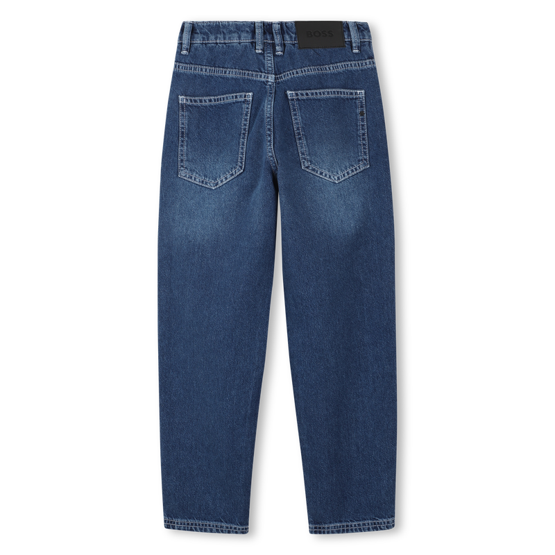 Wide-leg 5-pocket cotton jeans BOSS 
                    BOY