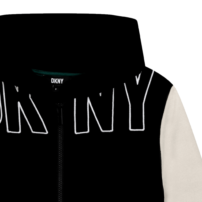 Hooded fleece cardigan DKNY 
                    BOY