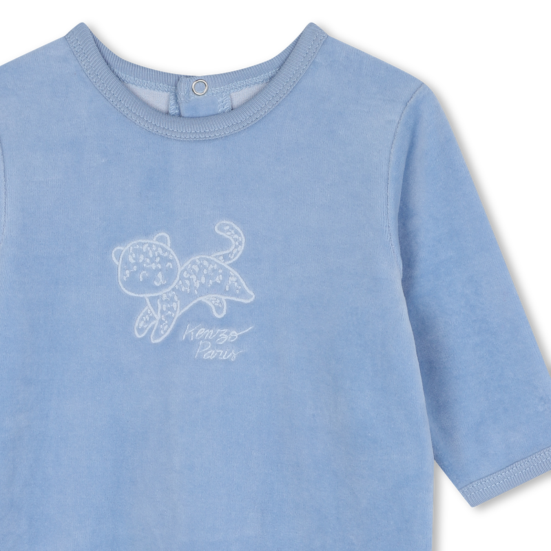 Embroidered Velvet Pajamas KENZO KIDS 
                    BOY