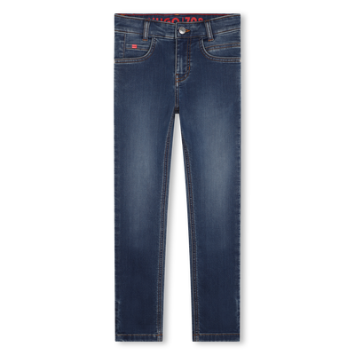 Slim-Fit Cotton Blend Jeans HUGO BOY