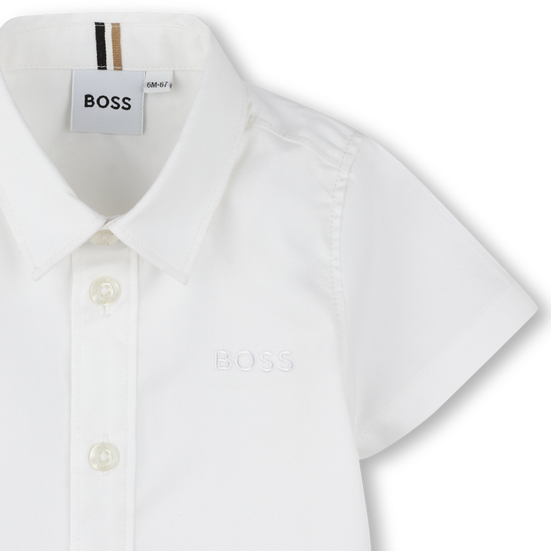 Short-sleeved cotton shirt BOSS 
                        BOY