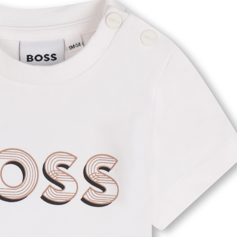 Logo Print T-Shirt BOSS 
                        BOY