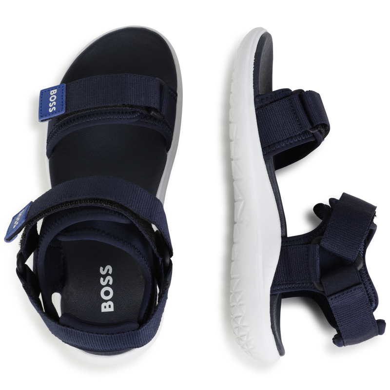 Hook and loop sandals