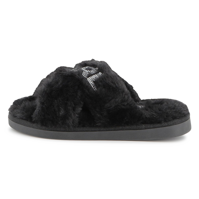 Slippers with crossed straps KARL LAGERFELD KIDS GIRL