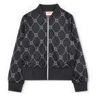Zip-Up Printed Logo Sweatshirt HUGO 
                    GIRL