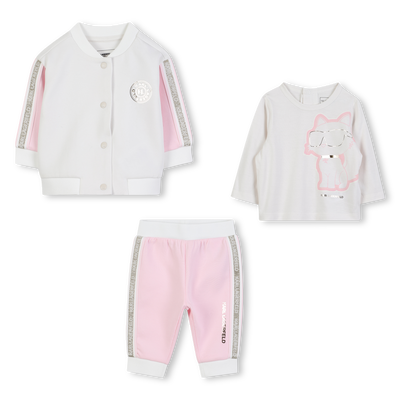3-piece jogging set KARL LAGERFELD KIDS GIRL