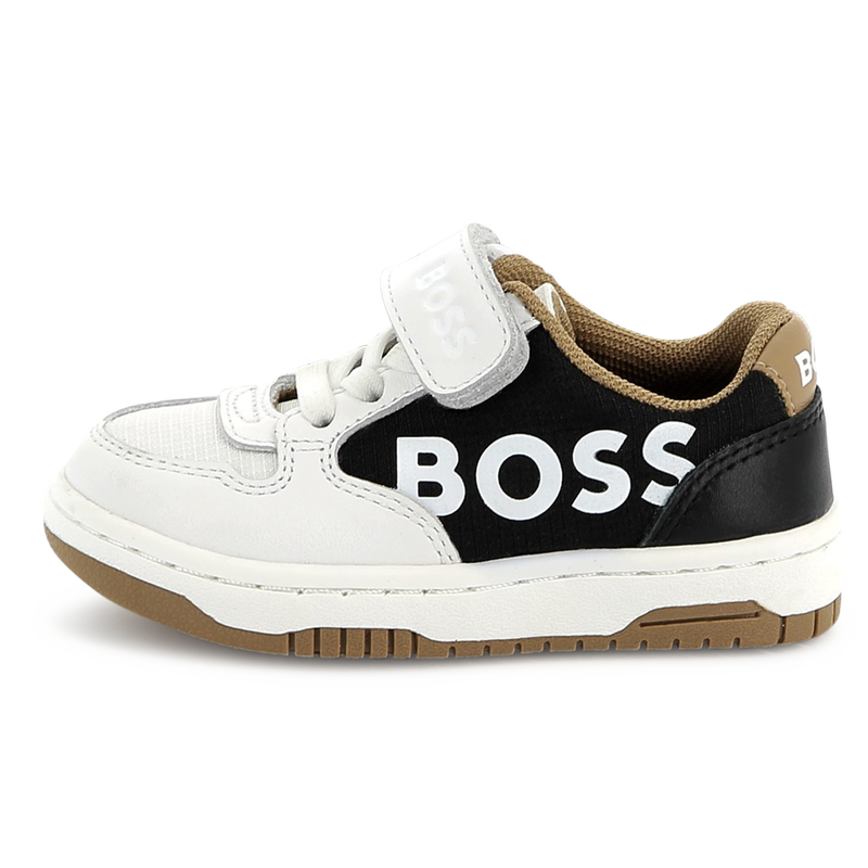 Leather lace-up sneakers BOSS 
                        BOY