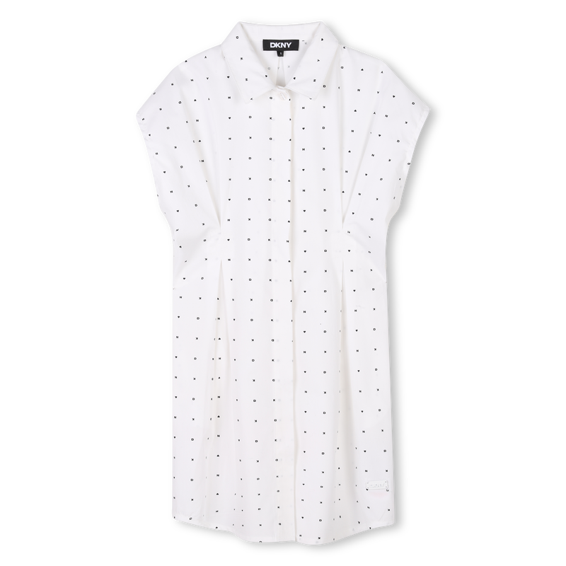 Short-sleeved cotton dress DKNY 
                    GIRL