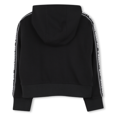 Hooded cardigan KARL LAGERFELD KIDS GIRL