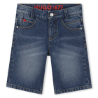 Denim Bermudas, DOUBLE STONE + BRUSH, hi-res