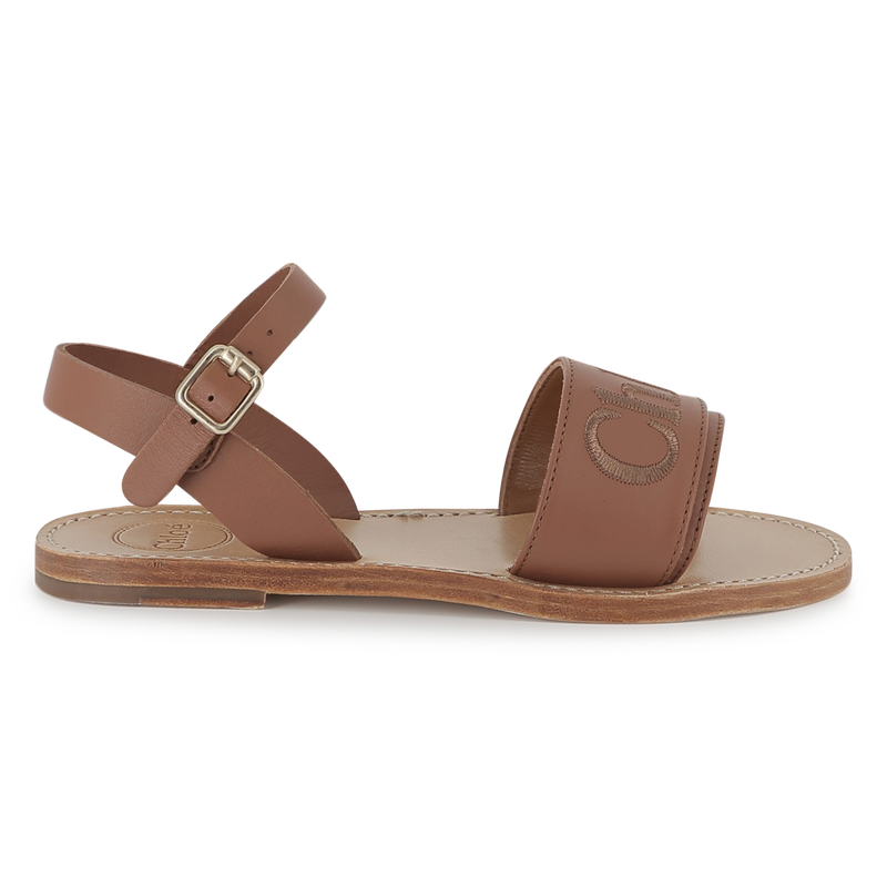 Buckled leather sandals CHLOE 
                    GIRL