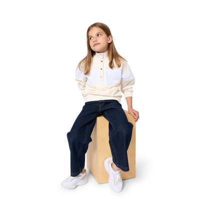 JEANS WITH ZIP CLOSURE BOSS GIRL