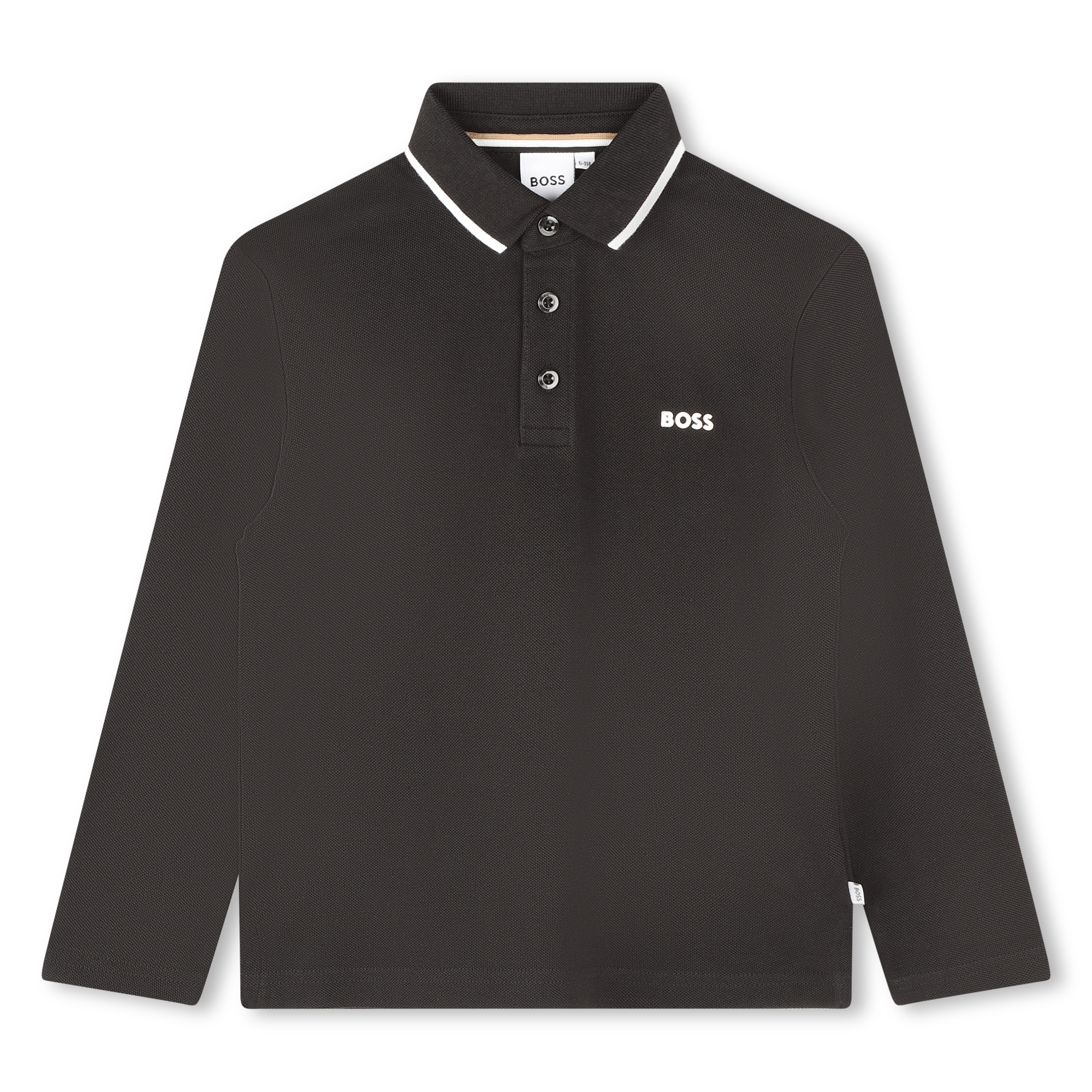 BOSS Kidswear long-sleeve button-up shirt - White