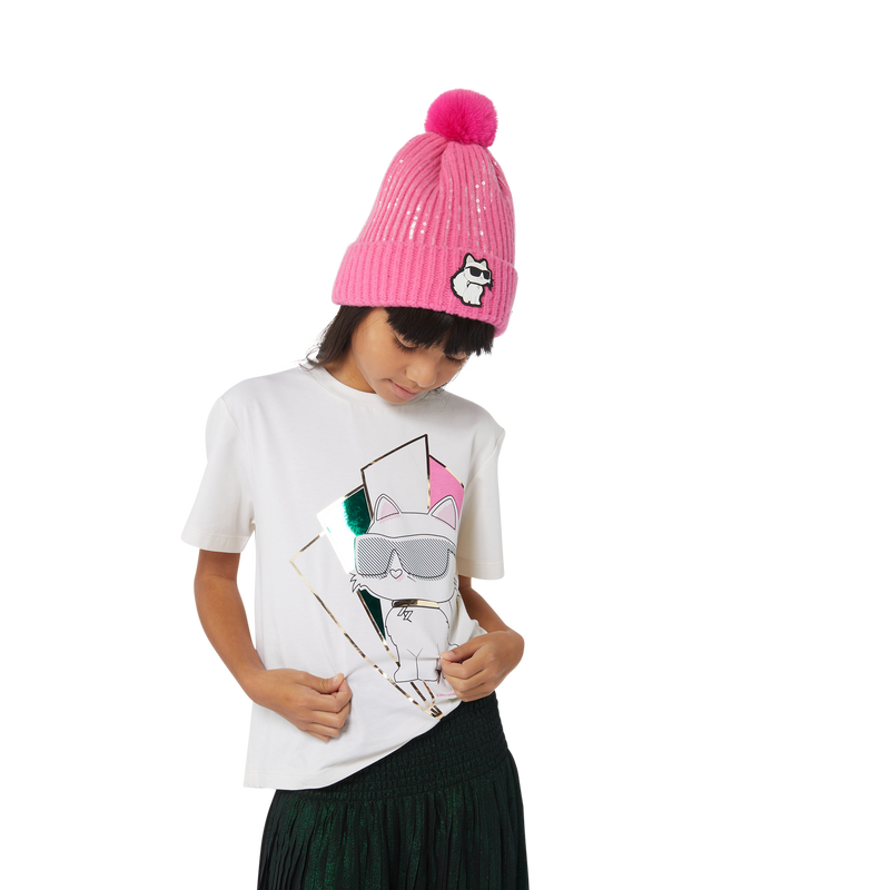Choupette Graphic Tee KARL LAGERFELD KIDS 
                    GIRL