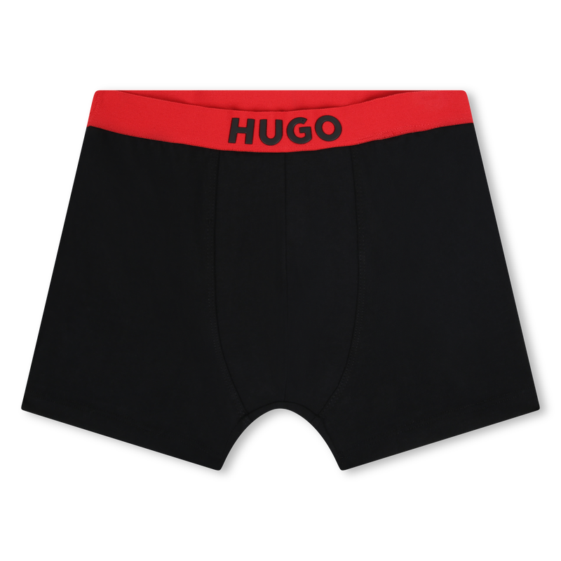 Cotton Boxers (Pack Of 2) HUGO 
                    BOY