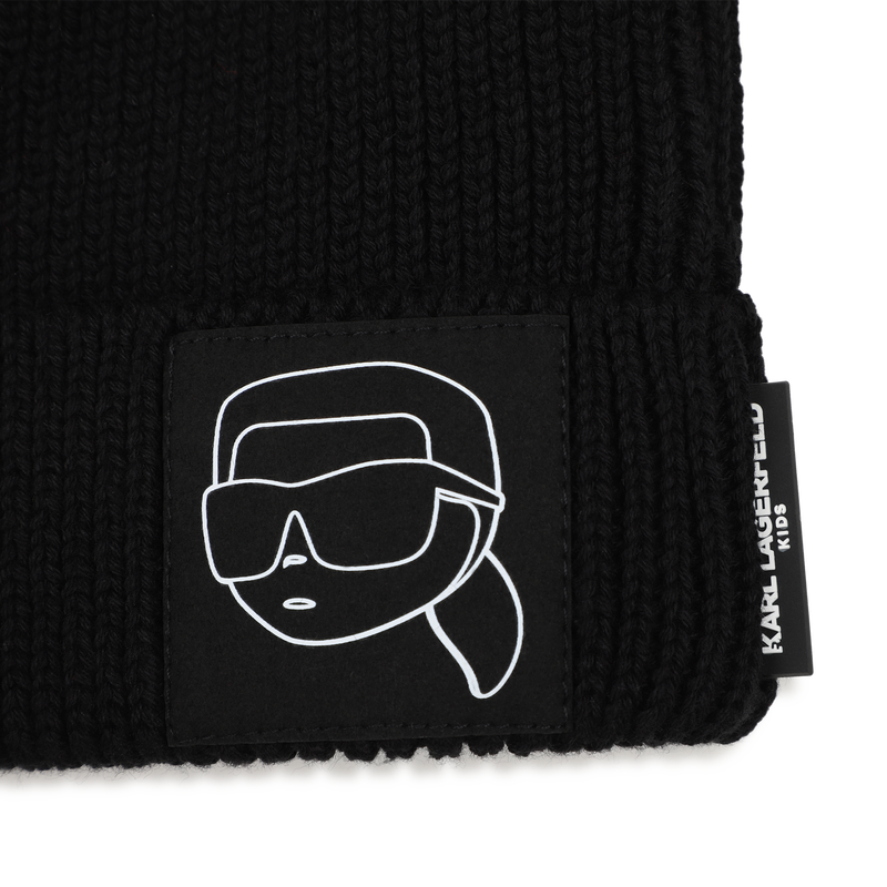 Knitted beanie KARL LAGERFELD KIDS 
                        BOY