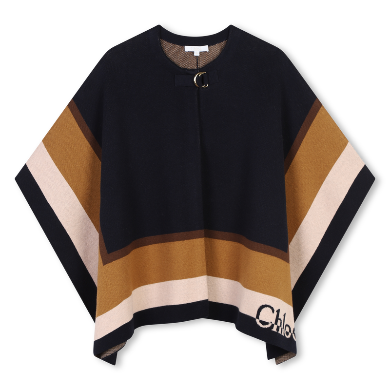 Multicolored Striped Cape CHLOE 
                    GIRL