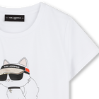 T-shirt with print KARL LAGERFELD KIDS 
                    GIRL