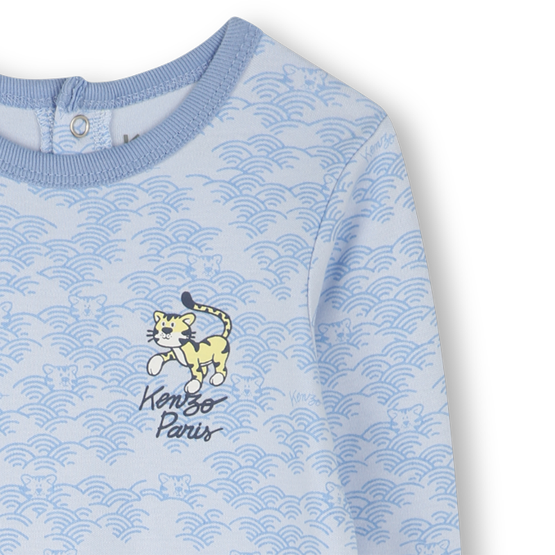 Cotton press-stud pajamas KENZO KIDS 
                    BOY
