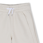 Plain fleece Bermuda shorts, SAND, hi-res