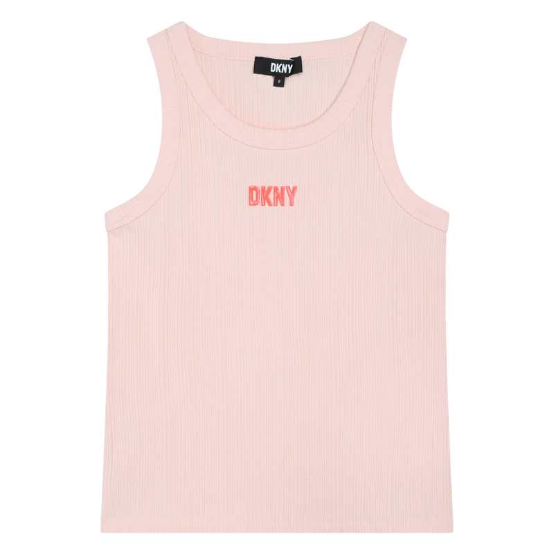 Cotton tank top DKNY 
                    GIRL