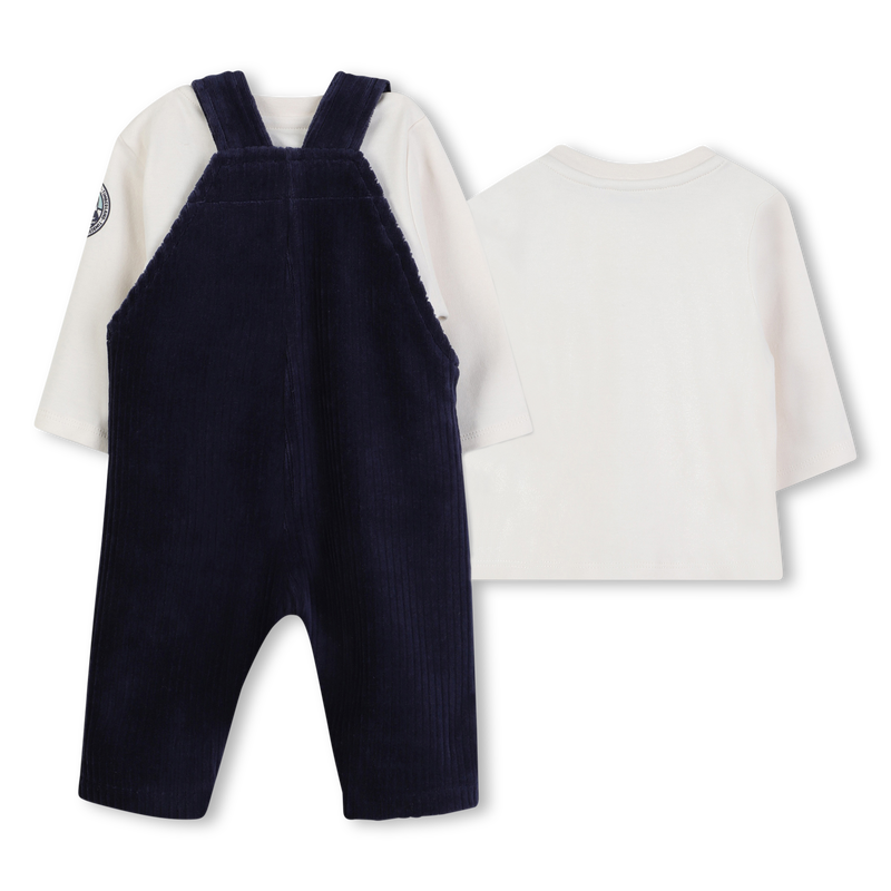 Corduroy dungaree set TIMBERLAND 
                    BOY