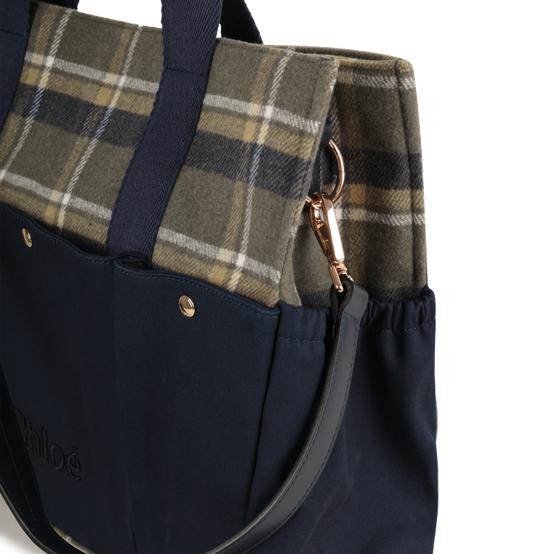 Bi-material diaper bag CHLOE 
                    GIRL