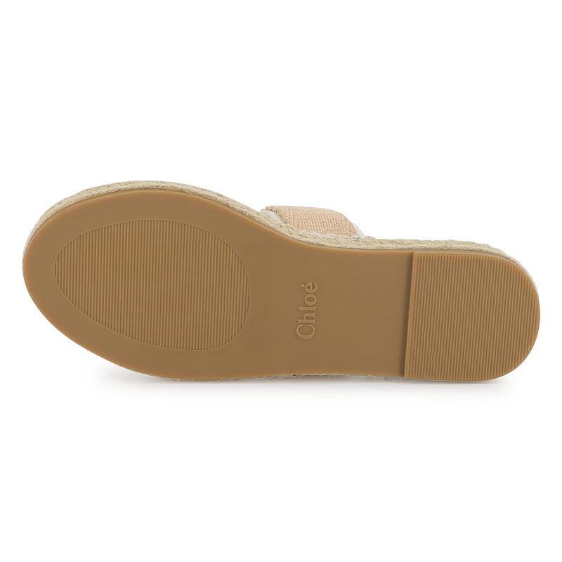 Canvas and rope slides CHLOE 
                    GIRL
