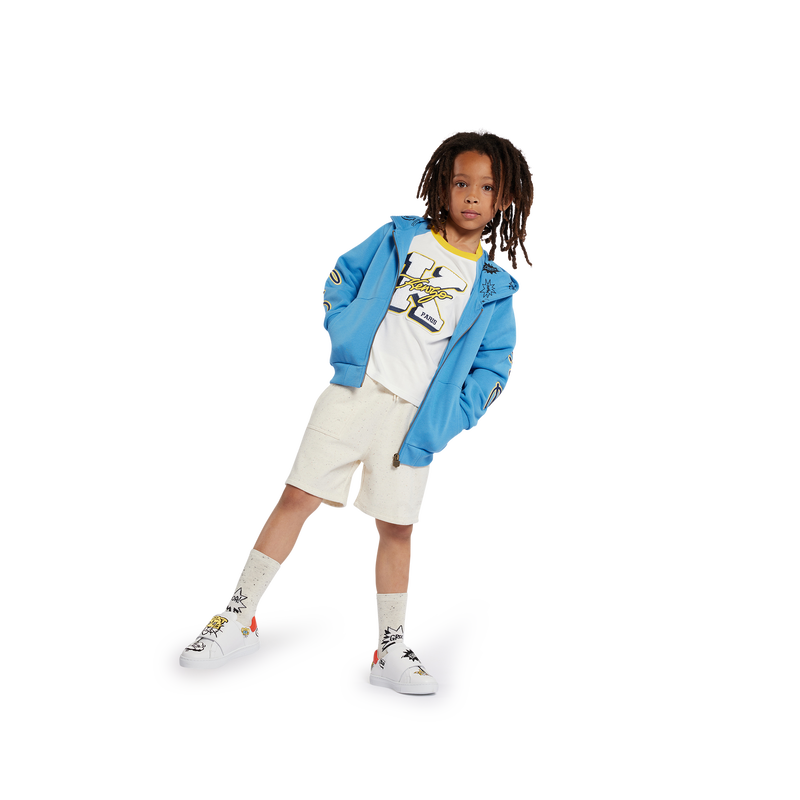 KENZO KIDS Leather Velcro sneakers