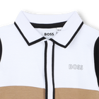 Tricolor polo-neck pajamas BOSS 
                    BOY
