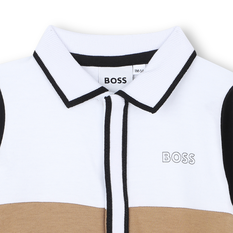 Tricolor polo-neck pajamas BOSS 
                        BOY