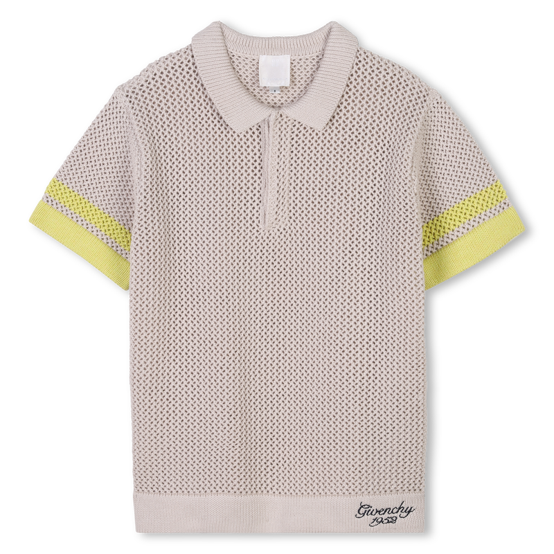 Short-sleeved cotton polo GIVENCHY 
                        BOY