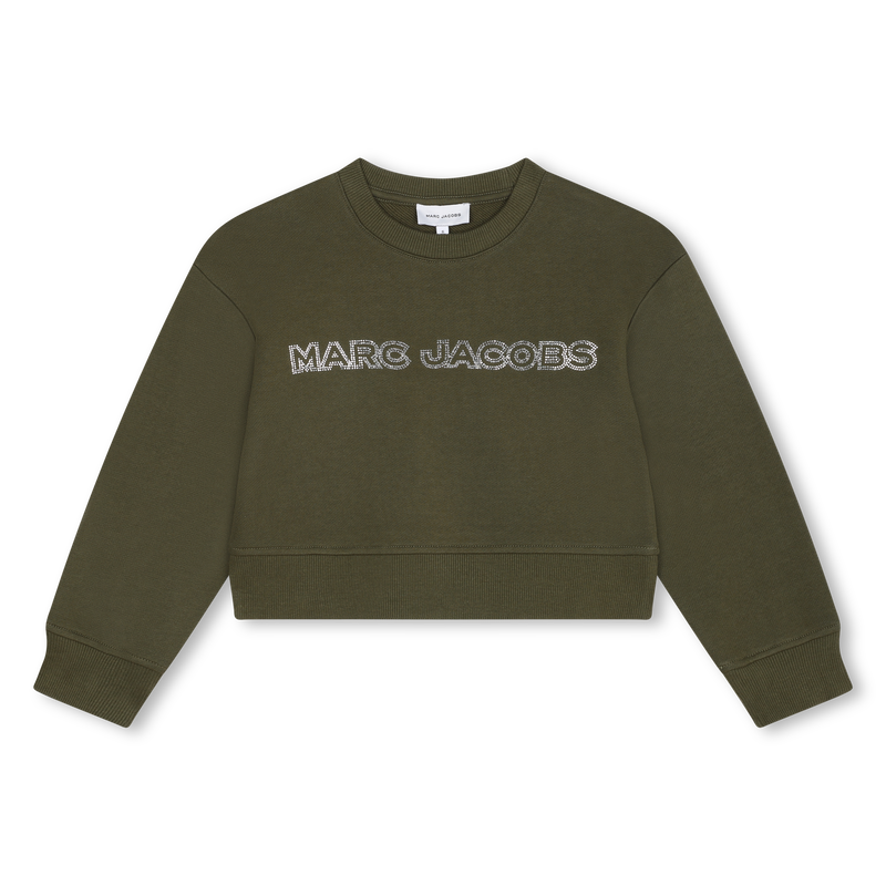 Cropped Fleece Sweatshirt MARC JACOBS 
                        GIRL
