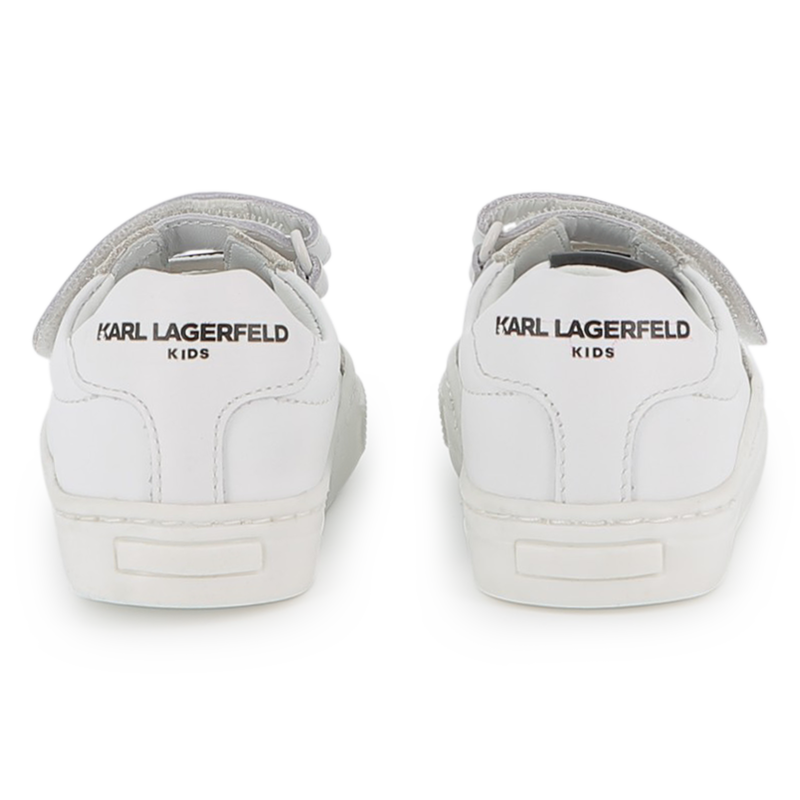 Low-top cowhide sneakers KARL LAGERFELD KIDS 
                        GIRL