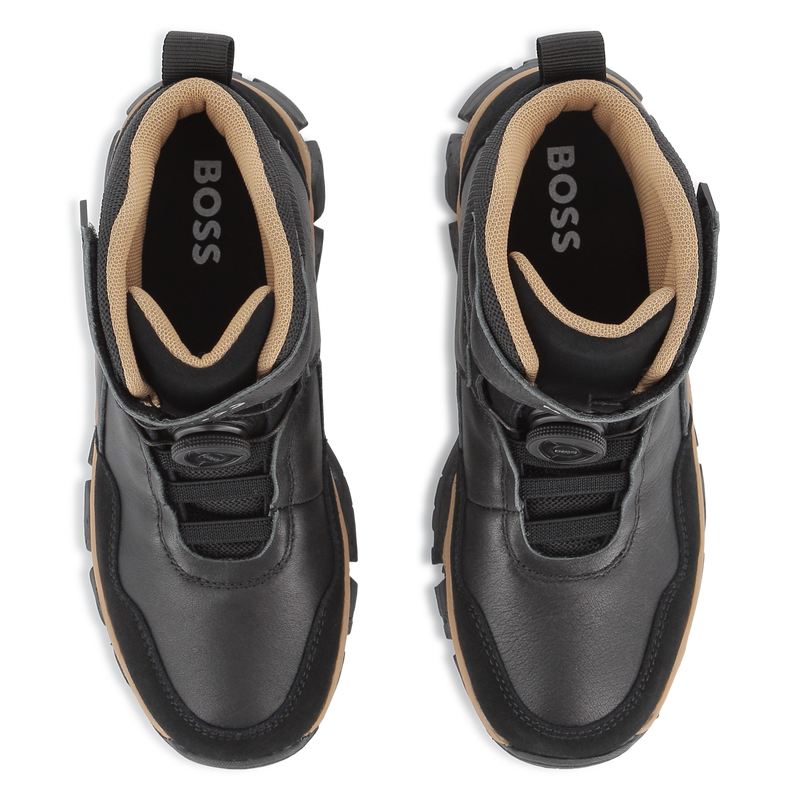 Mixed material ankle boot BOSS 
                        BOY