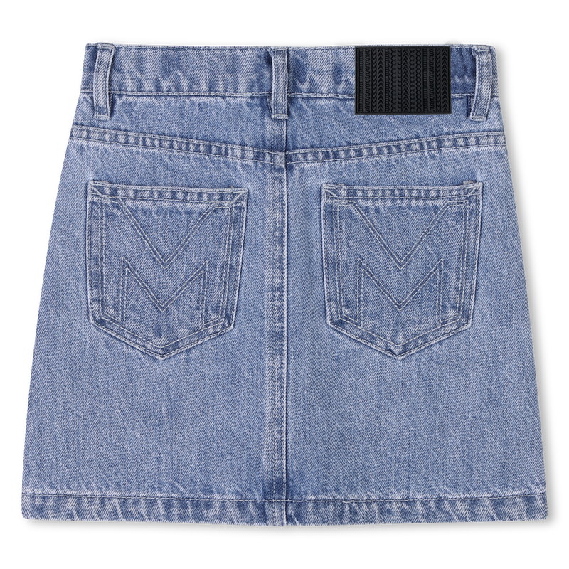 Denim skirt with diamant&eacute;s MARC JACOBS 
                        GIRL