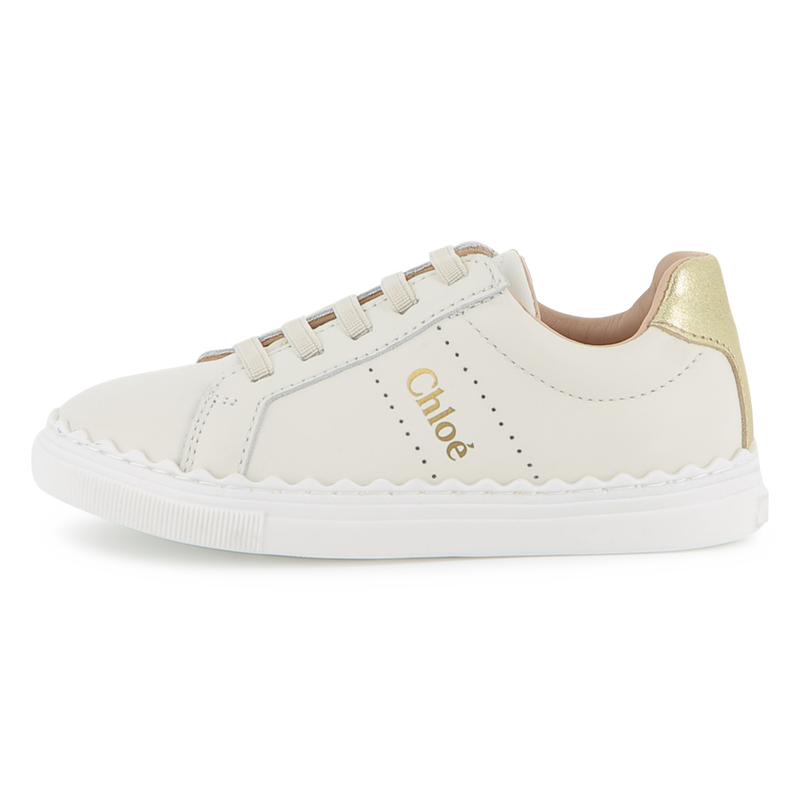 Leather lace-up sneakers CHLOE 
                    GIRL