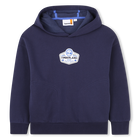 Fleece hoodie, NAVY, hi-res