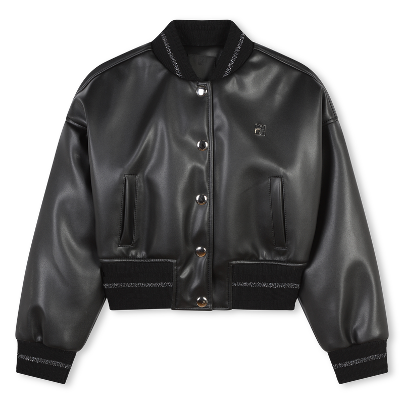 Press-Stud Logo Bomber Jacket GIVENCHY 
                    GIRL