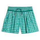 Gingham Print Shorts KIDS AROUND 
                    GIRL